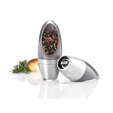 Peper- en zoutmolen AdHoc Bud Grijs 15,5 cm