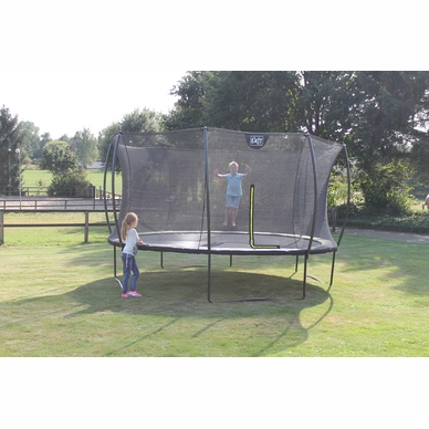 Trampoline EXIT Toys Silhouette 366 Lime Safetynet