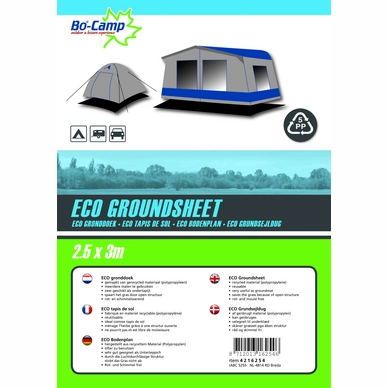 Grondzeil Bo-Camp Zwart Eco (2,5 x 3 m)