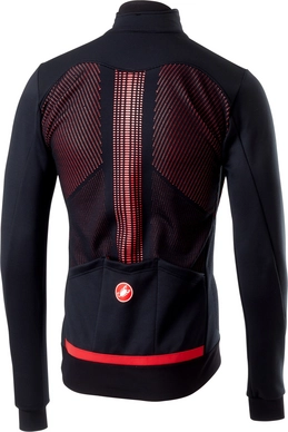 Fietsjack Castelli Men Espresso V Jacket Light Black Red