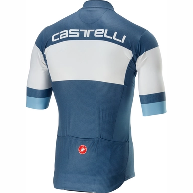 Fietsshirt Castelli Men Ruota Jersey FZ Light Steel Blue