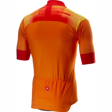 Fietsshirt Castelli Men A Bloc Jersey FZ Orange