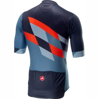 Fietsshirt Castelli Men Tabularasa Jersey FZ Multi Blue Orange