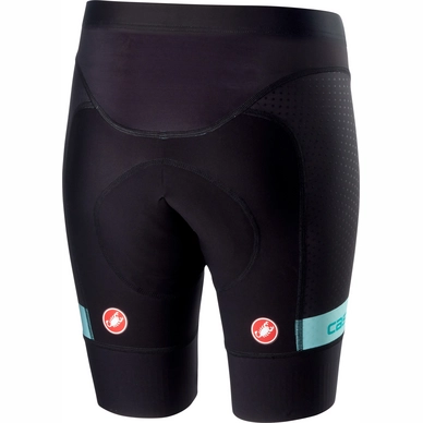 Fietsbroek Castelli Women Free Aero Race 4 Short Black Aruba Blue