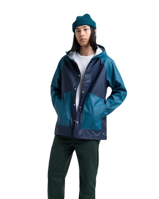 Jas Herschel Supply Co. Men's Rainwear Classic Peacoat/Deep Teal