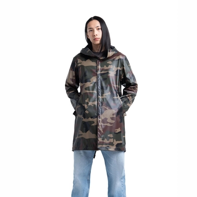 Jas Herschel Supply Co. Men's Rainwear Fishtail Parka Woodland Camo