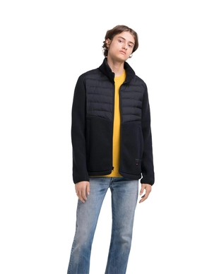 Vest Herschel Supply Co. Men's Guide Fleece Hybrid Sherpa Full Zip Black