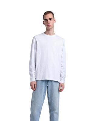 Trui Herschel Supply Co. Men's Long Sleeve Tee Bright White