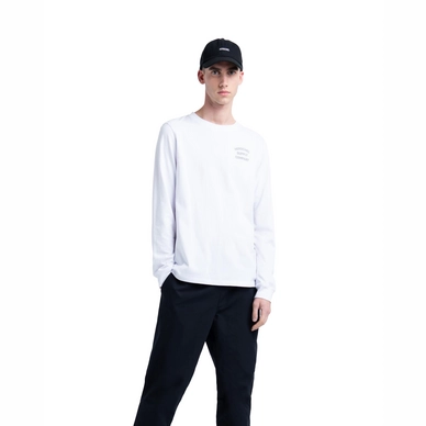 Trui Herschel Supply Co. Men's Long Sleeve Tee Stack Logo  Bright White Grey