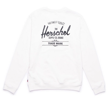 Trui Herschel Supply Co. Men's Crewneck Classic Logo Blanc de Blanc Black