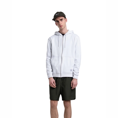 Vest Herschel Supply Co. Men's Full Zip Hoodie Blanc de Blanc