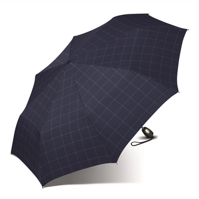 Parapluie Esprit Gents Mini Tecmatic Quadrillage Bleu