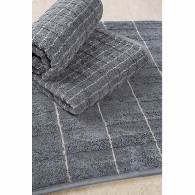 Handdoek Cawö Accent Stripes Wide Grijs (set van 3)