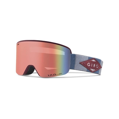 Skibril Giro Axis Maroon Titanium Mountain Division Vivid Ember /Vivid Infrared