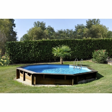 Zwembad Gre Normandie Set Grenen Rond 511