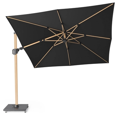 Zweefparasol Platinum Challenger T2 Premium Oak Faded black (300 x 300 cm)