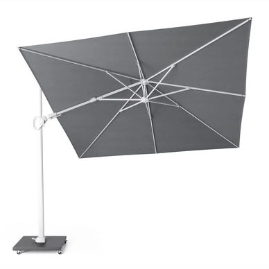 Zweefparasol Platinum Challenger T2 Premium White Manhattan (300 x 300 cm)
