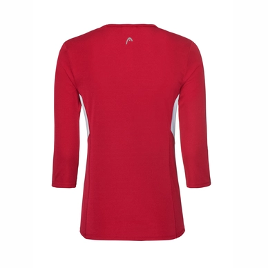 Tennisshirt HEAD Women Club Tech 3/4 Red