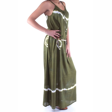 Strandjurkje Pure Kenya Batik Long Dress Army Green