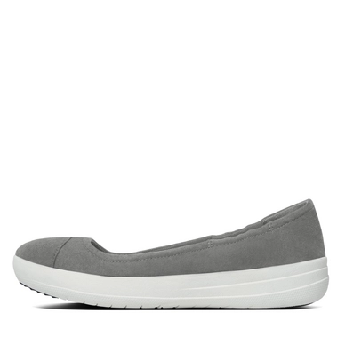 Ballerina FitFlop F-Sporty™ Suède Charcoal