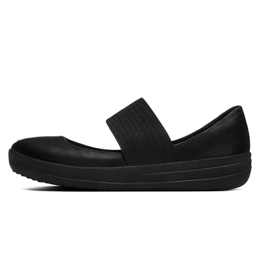 Ballerina FitFlop F-Sporty™ Mary Jane Leather All Black