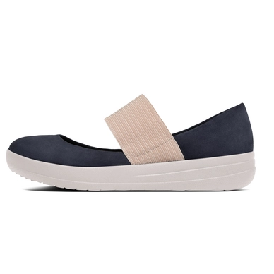 Ballerina FitFlop F-Sporty™ Mary Jane Suède Supernavy