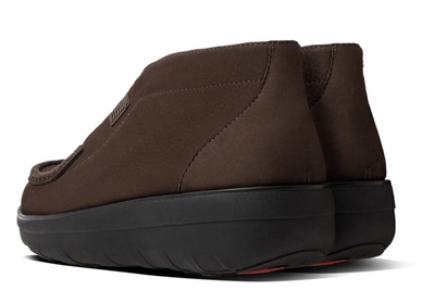 Enkellaars FitFlop Loaff™ Slip-On Ankle Boot Suede Chocolate Brown