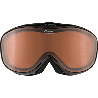 Skibril Alpina Challenge 2.0 Black Transparent DH Orange