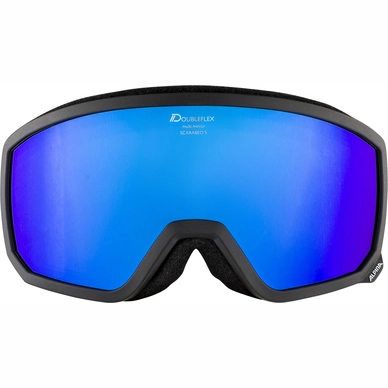 Skibril Alpina Scarabeo S Black MM Blue