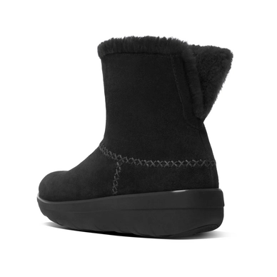Boot FitFlop Supercush Mukloaff™ Shorty Suede All Black