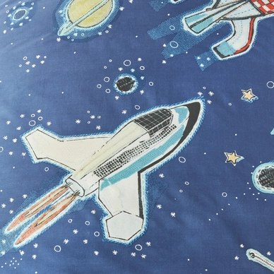 Beddinghouse Kids Space Blauw Dekbedovertrek Katoen
