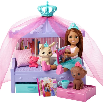 2---Barbie Bedtijd speelset Princess Adventure Chelsea (GML74 - GML72)2