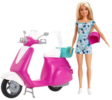 2---Barbie Scooter met pop (GBK85)2