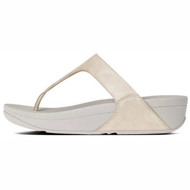 Slipper FitFlop Shimmy™ Suede Toe-Post Pale Gold
