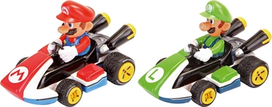 Pull & Speed Auto Carrera Mario Kart 8 Mario/Luigi (2-Delig)