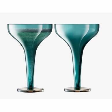 2---Champagneglas L.S.A. Epoque Glas Blauw 150 ml (2-Delig)-2