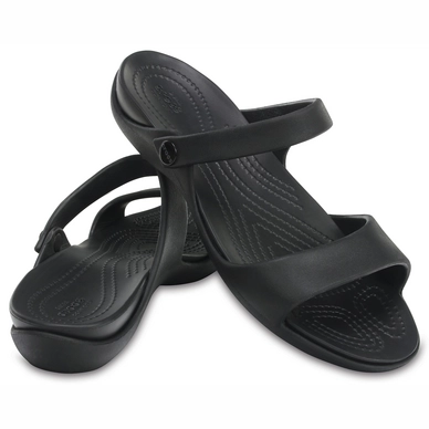 Sandaal Crocs Cleo V Sandal Women Black/Black