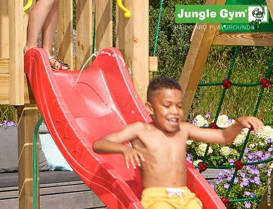 Speelset Jungle Gym Jungle Club + Climb X'tra Rood