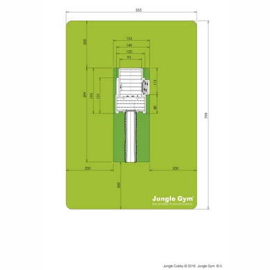 Speeltoren Jungle Gym Jungle Cubby Geel
