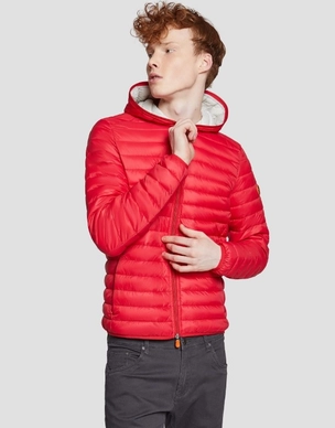 Jas Save The Duck Men D3065M GIGA6 Hooded Tomato Red