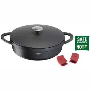 Sauté Pan Tefal E21872 Trattoria 28 cm + Lid | Cookwarestore