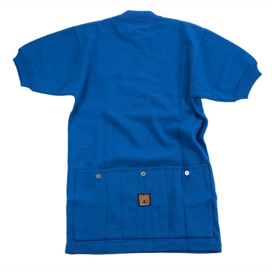 Fietsshirt Santini Eroica Short Sleeve Jersey Azzuri Azzuro