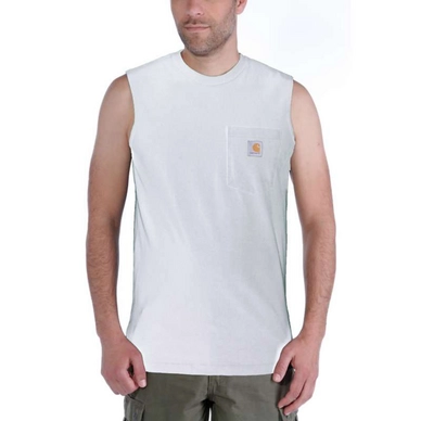 Tanktop Carhartt Men Workwearear Pocket Sleeveless T-Shirt Heather Grey