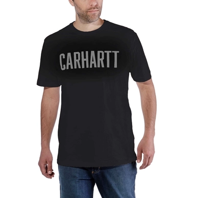 T-Shirt Carhartt Men Block Logo S/S Black