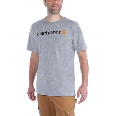 T-Shirt Carhartt Men Core Logo T-Shirt S/S Heather Grey