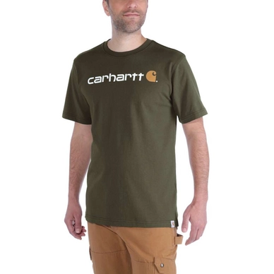 T-Shirt Carhartt Men Core Logo T-Shirt S/S Army Green