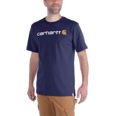 T-Shirt Carhartt Men Core Logo T-Shirt S/S Navy