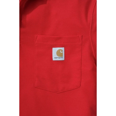 Polo Carhartt Men Work Pocket S/S Red