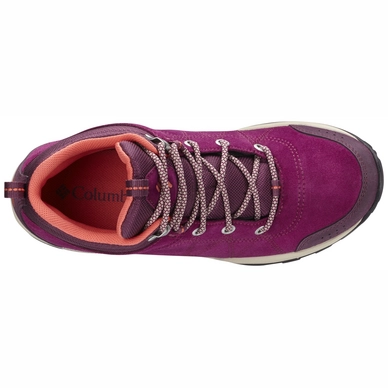 Wandelschoen Columbia Women Fire Venture Mid Waterproof Dark Raspberry Corange