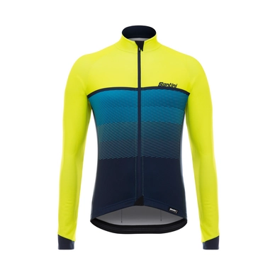 Fietsshirt Santini Men Epic Winter Flashy Yellow
